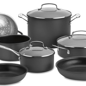 best titanium cookware - T-fal Ultimate Hard Anodized Nonstick Cookware